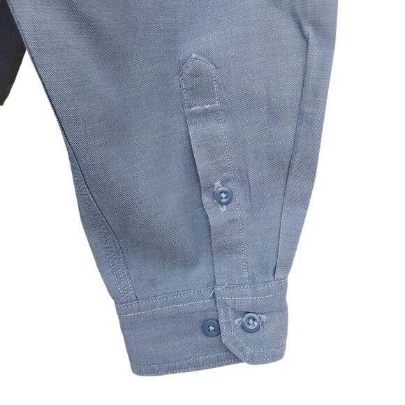 Carhartt Flame Resistant Shirt Mens 2XL Blue Button Up Long Sleeve Work Durable - Picture 7 of 11